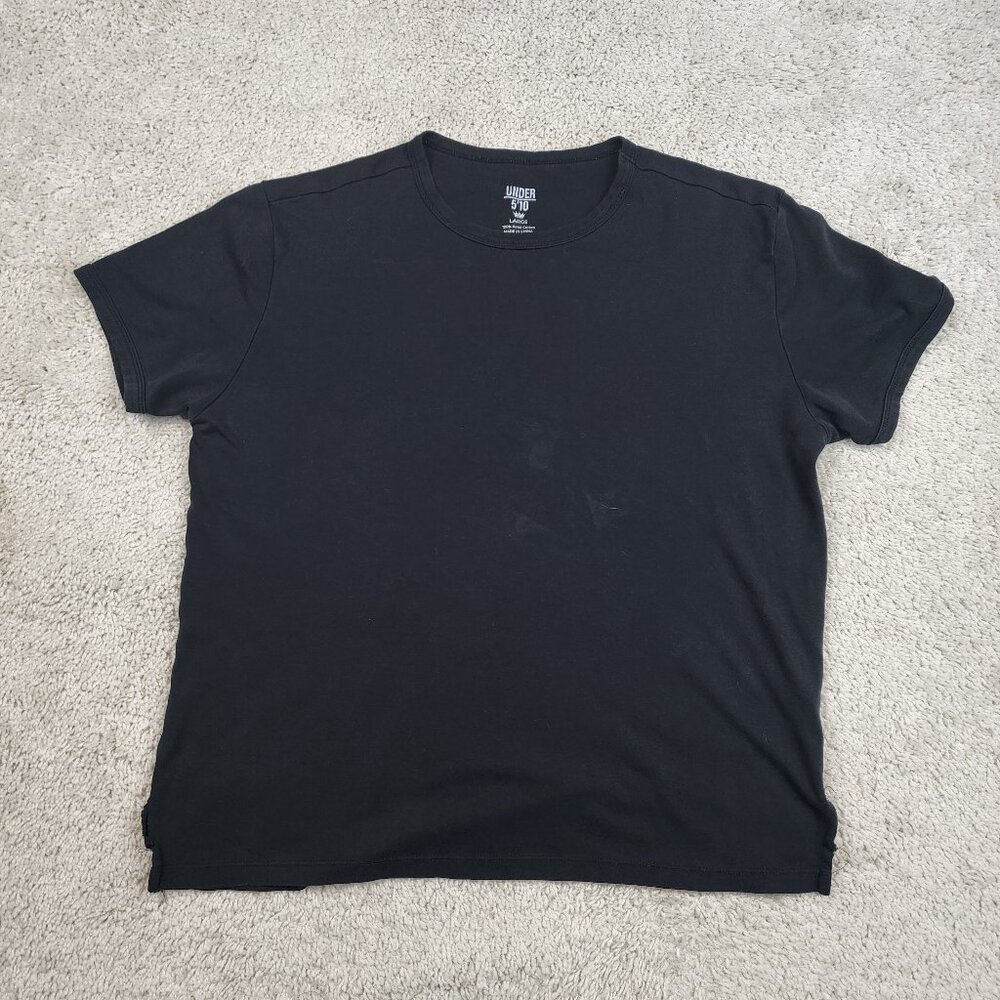 Under 510 Shirt Mens Size Large Black  Pima Cotton Clean Casual Travel Soft Dad